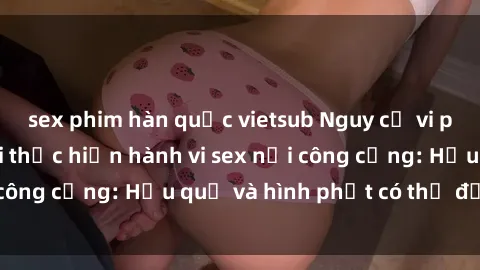 sex phim hàn quốc vietsub Nguy cơ vi phạm pháp luật khi thực hiện hành vi sex nơi công cộng: Hậu quả và hình phạt có thể đối mặt
